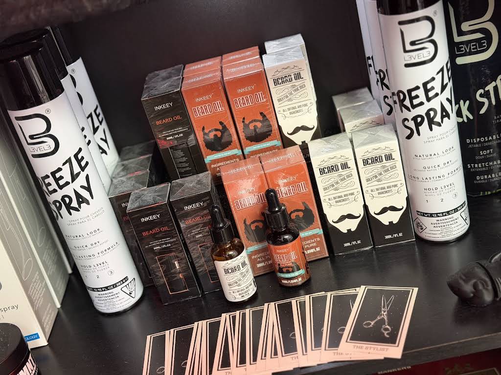 Beard care and styling products at Sinister Styles